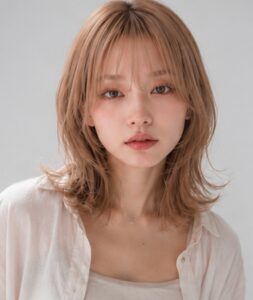 ミディアムウルフ × ハニーブロンド