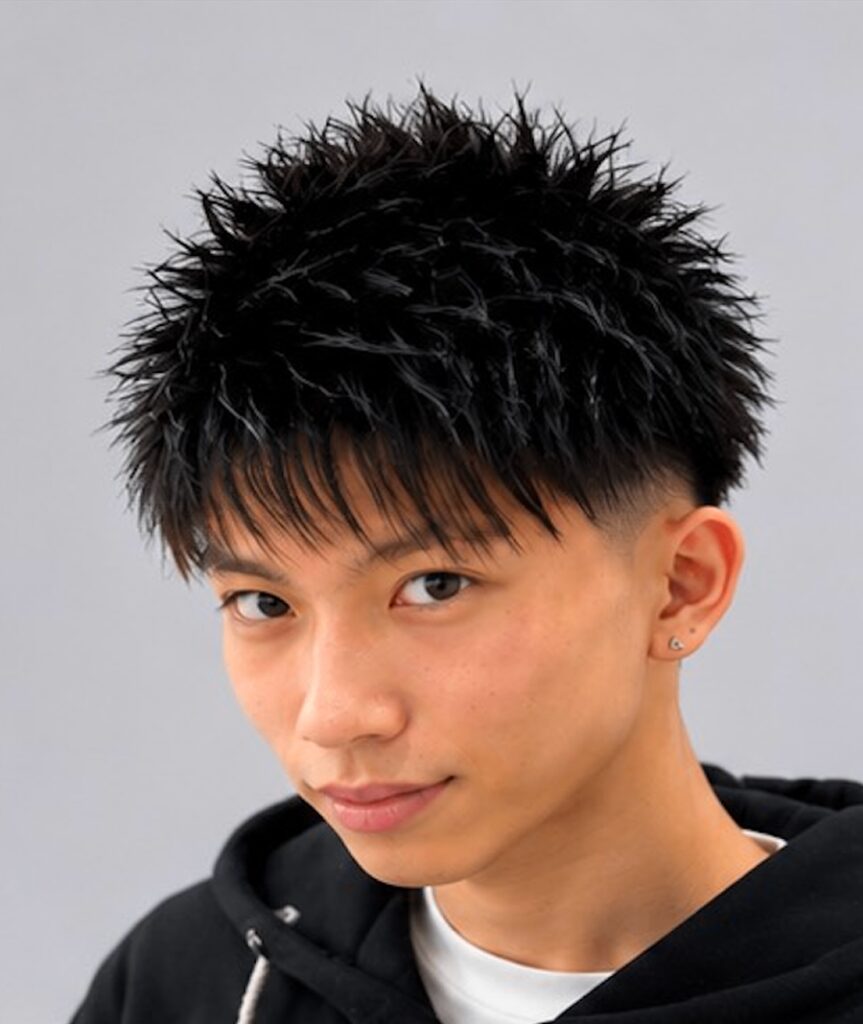 スパイキーショート × ローフェード
