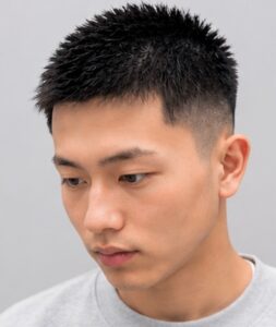 クロップショート × ミッドフェード